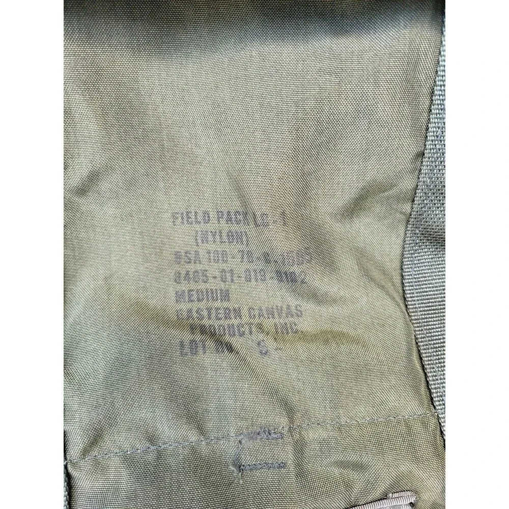Vintage US Military Field Pack Combat Medium Alice LC-1 Backpack Green NO FRAME